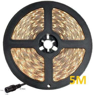 Imagem de Fita Led 5 metros Branco Quente Ip64 Siliconada Prova D'água - Bw Bout