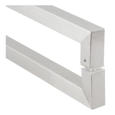 Imagem de Puxador Porta Duplo Em Inox 80cm Modelo Beauty - DECORPLACE