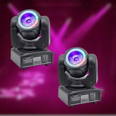 Imagem de Kit 2 Moving Beam Led 60w 2in1 Beam Effect Color Led 60w - SHOWTEC