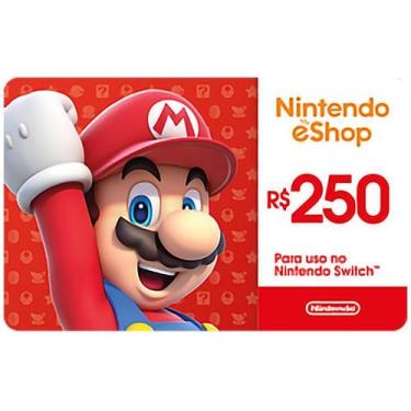 Imagem de Cartão Presente Digital Nintendo R$250,00 Ecash Brazil