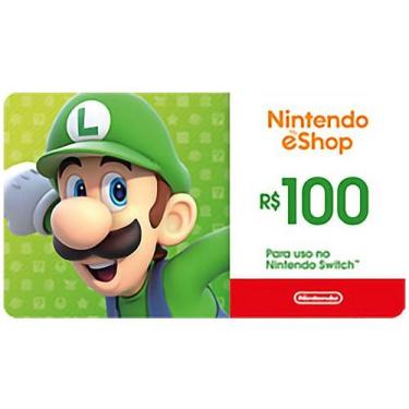 Imagem de Cartão Presente Digital Nintendo R$100,00 Ecash Brazil