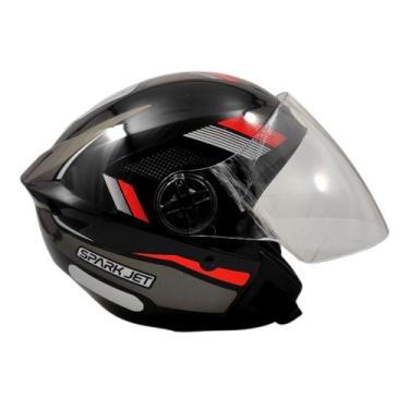 Imagem de Capacete Moto Aberto Ebf Spark Jet Sting Preto, 60, CHUMBO