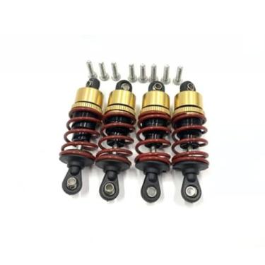 Imagem de Metal Oil Shock Absorber Set (4pcs) 65x14mm for 1/10 Scale on Road Race car rc Crawler Truck Tamiya TT01 TT02 TT01E Drift Flat on Road car hsp redcat losi kyosho fw06 hpi rs4 gtr35 GT AE86 M3 E3 R8