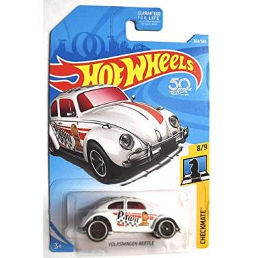 Imagem de Hot Wheels 2018 50th Anniversary Checkmate Volkswagen Beetle (Pawn) 364/365, White