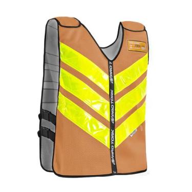 Imagem de Colete Refletivo Motoboy Mototáxi Pro Tork Alta Visibilidade, LARANJA,