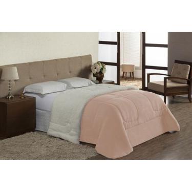 Imagem de Coberdrom Queen Size Dupla Face Sherpa com Mantinha - Davy Enxovais, S