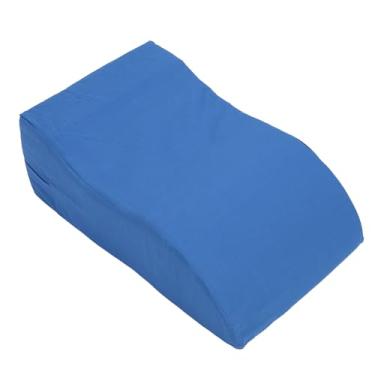 Imagem de Travesseiro Em Cunha para Pernas, Esponja de Alta Densidade, Formato Ergonômico, Descanso para Pernas, Azul para Dormir