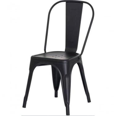 Imagem de Cadeira Iron Tolix Design Industrial Jantar Cozinha Casa Preto