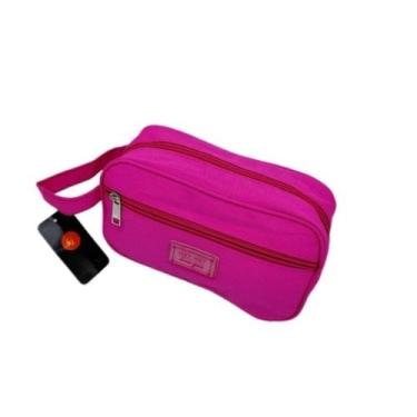 Imagem de Nécessaire Bolsa de Mão Bag Multiuso 2 Divisórias Unissex -  Kenia e K