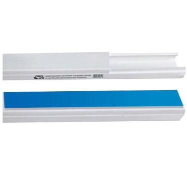 Imagem de 10 Canaletas PVC S/ Div 20x10x1000mm Dupla Face Forceline