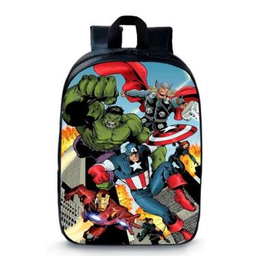 Imagem de Mochila Pré Escola Pequena  Infantil Creche Super Heróis Geek Skin 005