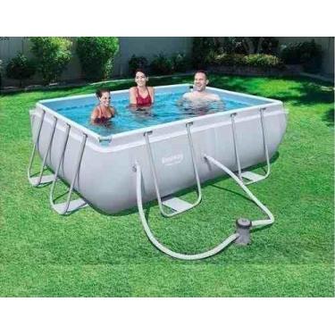 Imagem de Piscina Bestway 4070 Litros Retangular com Bomba Filtro 110v