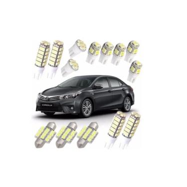 Imagem de Kit Lâmpadas Led Corolla 2014 2015 2016 Pingo Teto Placa Ré