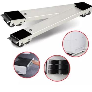Imagem de Suporte com Rodinhas Base Ajustável para Geladeira e Fogão - AL