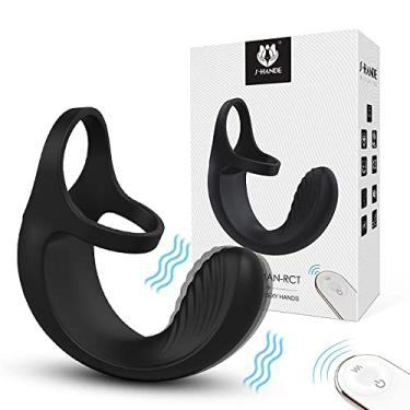 Imagem de Anel Peniano com Plug Anal, 9 Vibrações, Silicone Cirurgico, 8,9 cm, Controle Remoto, Recarregável