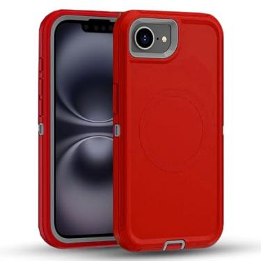 Imagem de MXX Capa compatível com iPhone 2025, capa protetora de 3 camadas, superprotetora, resistente, resistente, à prova de choque e poeira, projetada para Apple iPhone 4ª geração de capa de celular de 6,1