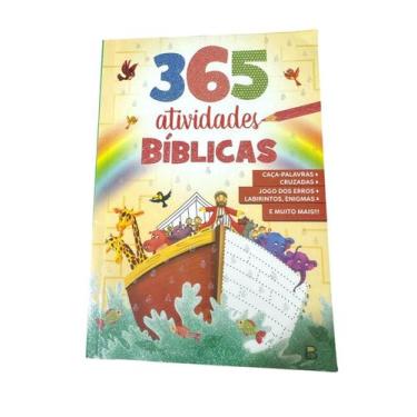 Imagem de Livro Infantil Bíblico Atividades Jogos, enigmas e mais 365