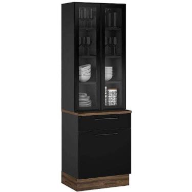 Imagem de Paneleiro Exclusive 3 Portas 1 Gaveta Itatiaia Cor Grafite