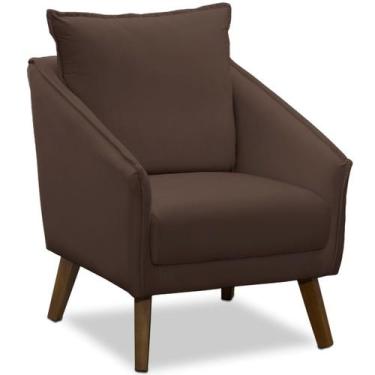 Imagem de Poltrona para Sala e Escritório Decorativa Ellen - Konfort, Veludo Mar