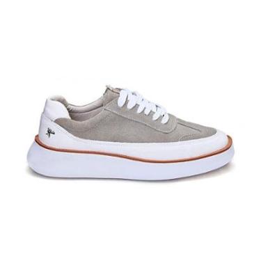 Imagem de Tênis Despojado Masculino Vancouver Estiloso Confortável de Couro e Camurça-Masculino