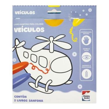 Imagem de Livro-Sanfona Para Colorir: Veículos