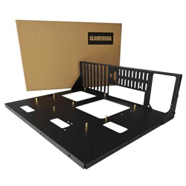 Imagem de Bancada de teste de PC ALAMENGDA Suporte de gabinete aberto para placas-mãe EATX/ATX/M-ATX/ITX, design de dissipação de calor amplo do corpo, capa de PC aberta, acessórios para placas-mãe e SSD