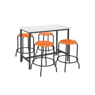 Imagem de Bancada de Laboratório c/ 4 Banquetas 1200mm - SchoolCenter