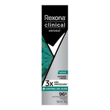 Imagem de Spray desodorante fresco masculino Rexona Clinical 150ml, 1 Unidade, 1