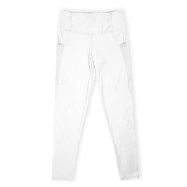 Imagem de UFC Leggings premium de 68,5 cm – Roupa de boxe feminina – Mistura de poliéster – Ajuste de cintura alta – Elástico em 4 direções, Branco, P