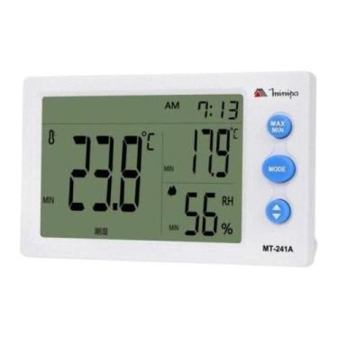 Imagem de Relogio Termo Higrometro Minipa MT241A