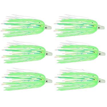 Imagem de LAST CAST TACKLE Teaser holográfico de silicone - pacote com 6 - 5 cores para escolher (verde)