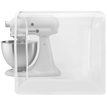 Imagem de Linkidea Capa antipoeira para liquidificador, portátil com alça de mão, serve para uso doméstico de cozinha, compatível com liquidificador KitchenAid de 4,5 a 5 litros (transparente)