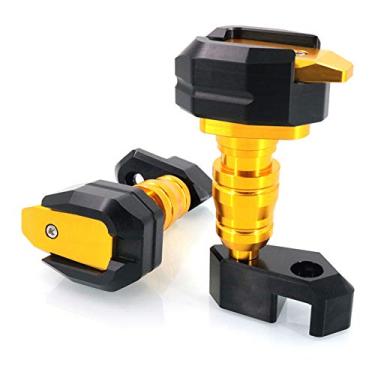 Imagem de Acc-Creativity Motocicleta CNC Alumínio Motor Crash Guard Case Frame Sliders Protector Proteção contra quedas Compatível com Kawasaki Z1000 2010-2019 (Ouro)