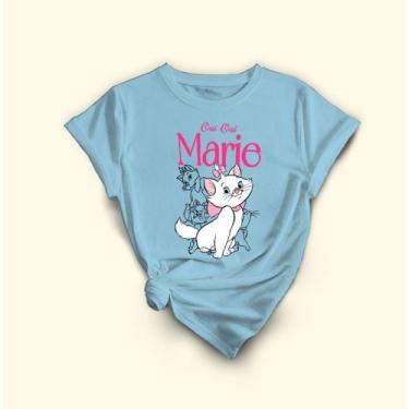 Imagem de Camiseta Gata Marie Com Estampa Exclusiva .100% Algodão - Lobo Sete, A