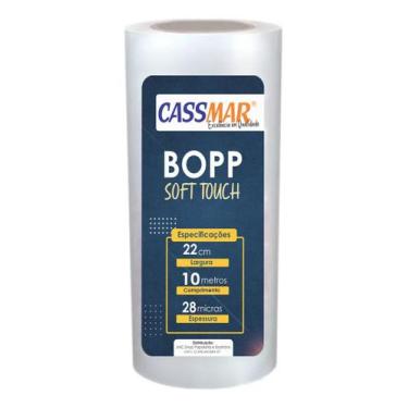 Imagem de Bopp Para Laminação Soft Touch Aveludado 22cmx10m Cassmar 01un