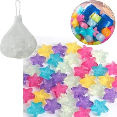 Imagem de Cubo Gelo Ecologico Estrela Com 10 Pecas 3,5X1,5Cm Na Rede - Fu Xing