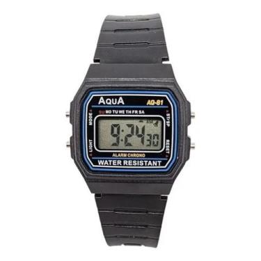 Imagem de Relógio Retro Digital De Pulso Marca Aqua Aq 81 Barato - AQUA AQ81