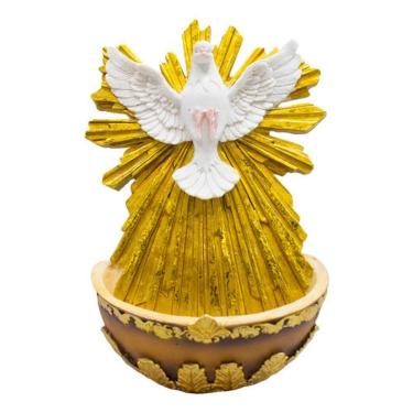 Imagem de Enfeite De Parede Imagem Espírito Santo Com Pia - 19cm