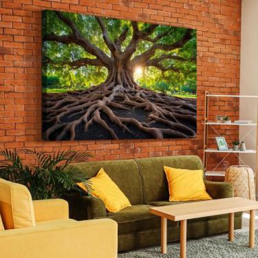 Imagem de Quadro decorativo raízes - MeMoldura, Chassi Borda Infinita, 60X90