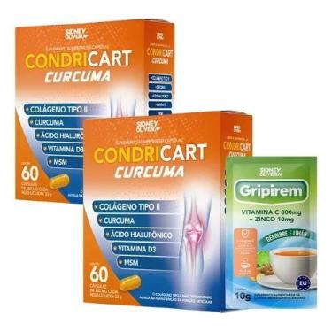 Imagem de Kit 2x colageno tipo ii + curcuma + gripirem - Sidney Oliveira