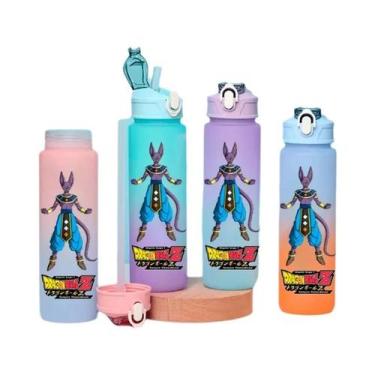 Imagem de Grande Capacidade 750 Ml Dragon Ball Son Goku Gohan Gradiente Palha Ga