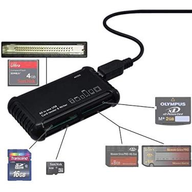Imagem de Acuvar Leitor de cartão de memória USB tudo-em-1 de super alta velocidade – leitor de cartão SD, cartão CF, leitor de cartão XD, leitor micro SD, Memory Stick Pro Duo, leitor de cartão USB, flash