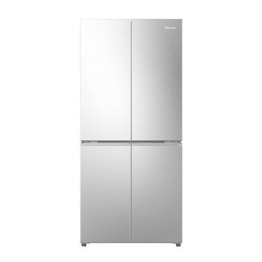 Imagem de Geladeira 456L Hisense RQ5P470 Side By Side Multi Door Inverter Wi-Fi Metal Cooling Prateleiras de Vidro Inox