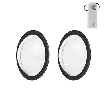 Imagem de PULUZ Protetor de lente dupla para Ricoh Theta SC2 / S/V PC capa protetora esférica para acessórios de câmera Ricoh Theta SC2 (tampa de lente transparente)