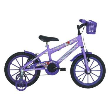 Imagem de Bicicleta Mormaii Aro 16 Sweet Girl c/ Cesta V-Brake Lilás