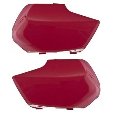 Imagem de Capa De Bengala Cromo Forte Moto Honda Biz 100 1998 À 2005, VERMELHO S