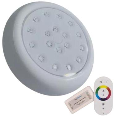 Imagem de Luminária Refletor Power Led Piscina 18w Rgb controlador controle vari