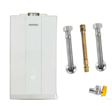 Imagem de Kit Aquecedor Komeco KO21L Home GN Branco + Acess. Ligação