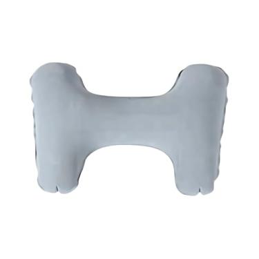 Imagem de Kit com 3 Travesseiros Inflável Suporte Lombar Pescoço Anatômico Viagem