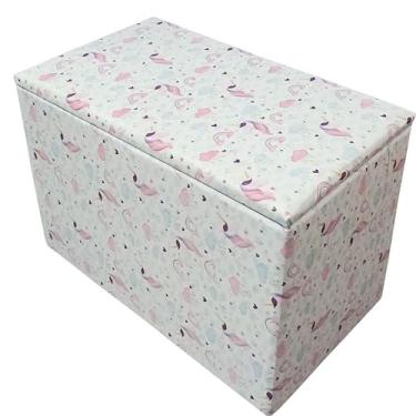 Imagem de Puff Baú Infantil Guarda Brinquedos(UNICORNIO ENCANTO)